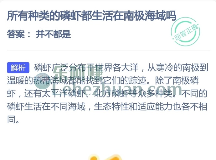 所有种类的磷虾都生活在南极海域吗?